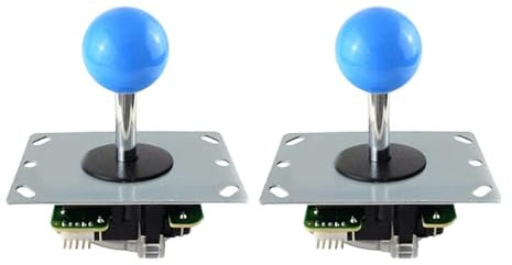Juego de joysticks dobles con mango largo sensible, palanca de mando ajustable para un par de juegos