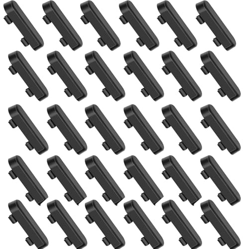 NIYATA 30 pz Bussola di drenaggio, Copertura Aerazione Finestra, Copertura Aerazione Finestra PVC Nero, Copertura Tempesta Finestre Coperchi Fori di Scarico per Telaio Finestre UPVC/PVC