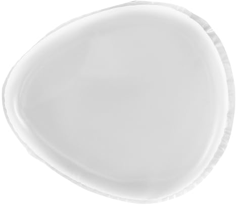 Hemobllo Éponge à Fond de Teint Silicone Transparente, Houppette Maquillage 7 Pièces, Forme Poire 5,5 X 6,2 X 0,8 Cm, Applicateur Cosmétique pour Produits Liquides, Usage Humide, Outil