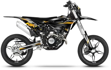 Arider Motorrad Dekor passend für Beta RR 50/125 Bj. 2021-2026 – Motorrad Grafik Kit Decal Kit Tuning Folie – Kratzfest UV-beständig blasenfrei – Racing Graphic Kit | Gold