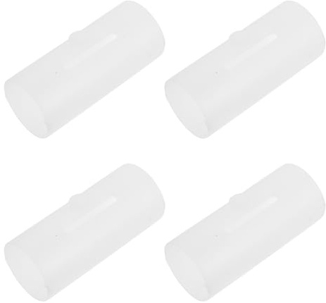 AMUSLESUR Plastic Shower Head Insert Sleeves 4Pcs 25Mm Round Anti-Slip Support for Shower Bracket Replacement in Bathroom