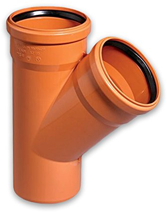 Kanalrohrsystem KG-Abzweig 45° DN 200/200