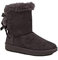 Bottes fourrées femme avec ruban noeud satiné et fourrure synthétique - Gris - Taille 37 EU