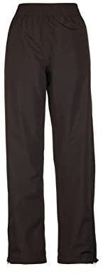 Killtec Damen Regenhose Tira, Überziehhose mit Wassersäule 8000 mm, regenfeste Hose atmungsaktiv und winddicht, schwarz, 36