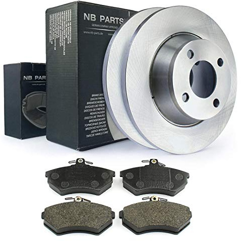 NB PARTS Bremsscheiben 280mm voll + Bremsbeläge vorne passend für Audi 80 B4 + Avant Schalter
