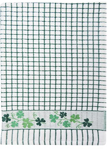 Samuel Lamont Poli-Dri Tea Towel Geschirrtuch, Baumwolle, Kleeblattgrün, Einheitsgröße
