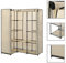 vidaXL Eckkleiderschrank Eck Kleiderschrank Stoffschrank Faltschrank Garderobenschrank Garderobe Schrank Schlafzimmerschrank Schlafzimmer Creme 130x87x169 cm