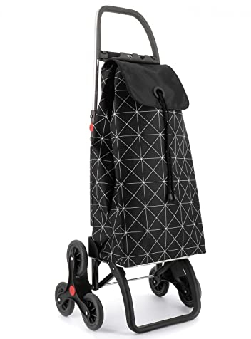 Rolser Klappbarer Einkaufstrolley I-Max Star 6 Räder Treppensteiger - Weiß