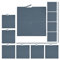 Relaxdays Tapis de sport, 60x60 cm, set de 8, EVA, surface totale 3 m², protection, pour appareils de fitness, gris