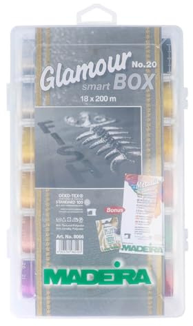 MADEIRA Metallisierte Stickgarne Smartbox Glamour 8066 no.20 18 x 200 m