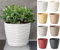 SPARKLE PLANTS Sahara Plant Pots, 7 Sizes, 8 Colours - Grey Planter with drainage Holes and Matching Saucer for All Plants - Modern Decorative Round Flower Pot (19 cm, Anthracite)