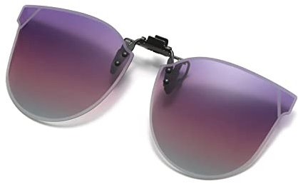 YAMEIZE Lunettes de Soleil Polarisées Cat Eyes Clipser - pour Femmes Hommes Flip-up UV 400 Protection Clip-on Anti Glare Shade Conduite Extérieur