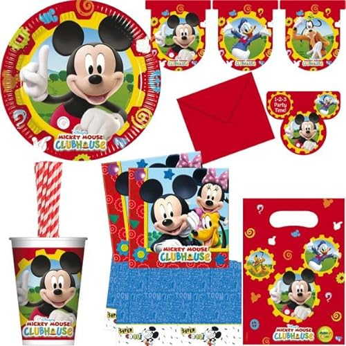 Playflip Partyset Micky Maus Wunderhaus Geburtstagsdeko Kindergeburtstag Mickey Mouse Deko