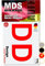 MDS Brand 5cm Design Buchstaben Aufkleber A-Z Selbstklebende Klebebuchstaben | Wetterfest Alphabet zum Aufkleben für Briefkasten, Auto, Boot, Vinyl Buchstaben für Außen & Innen (Rot, D)