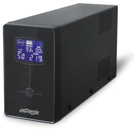 Energenie UPS with USB and LCD Display. 3000 VA. Black