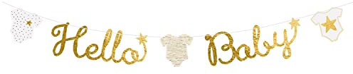 Amscan Bannière Lettre Hello Baby Papier Longueur 160 cm