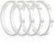 TONAUP Ruban Résistant à la Chaleur 4pcs 10 mm x 33 m Ruban Adhésif Haute Température Rubans de Presse à Chaud Rubans Chauffants Ruban Isolant Transparent pour Presse à Sublimation (Transparent)