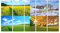 islandburner Bild auf Leinwand 4 Jahreszeiten Sammlung Collage Bilder Wandbilder Poster