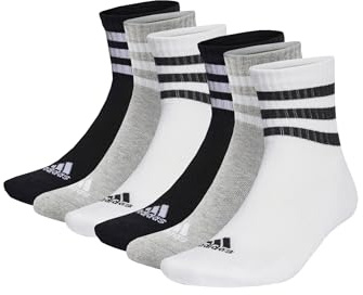 adidas 6 Paar C Sportswear MID 6p Mid Cut Socken Unisex Sportsocken, Farbe:Multi, Socken & Strümpfe:49-51