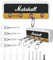 Jissta Schlüsselhalter Schlüsselbrett Wandmontage, JCM800 Schlüsselkasten Vintage Gitarre Schlüsselkette Klinkenhalter,4 schlüsselbrett schwarz, Geschenk für Musikliebhaber (weiß)