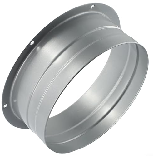 Kanalverbinderflansch, 7,6 - 20,3 cm Metallkanalflansch, Rohrverbinder, Wand-Luftrohr-Schlauchflanschadapter, runder Lüftungskanal für Heizung, Kühlung, Belüftung, HVAC-System (150 mm)
