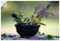 ARTland Wanddeko Wandtattoo selbstklebende Vinylfolie 60x40 cm Sommer Garten Stillleben Arrangement Mörser Kräutertopf Kräuter Blumen U5GD