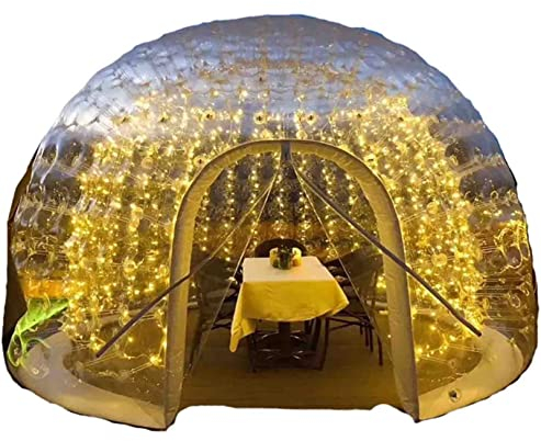 Aufblasbares Außenlandschafts-Rundzelt, aufblasbares PVC-transparentes Blasen-Werbungs-Ausstellungs-gefälschtes offenes Lager-Zelt-Hinterhof-berühmtes Hotel