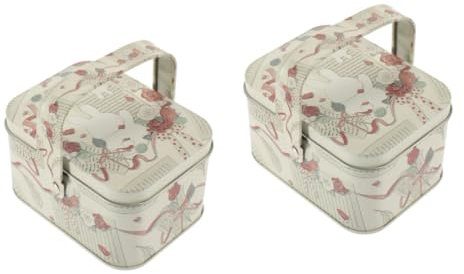 TOPBATHY 2 Pz Barattolo Di Per Biscotti Porta Caramelle Scatole Di Per Biscotti Contenitori Per Del Festival Scatola Di Barattolo Di Caramelle in