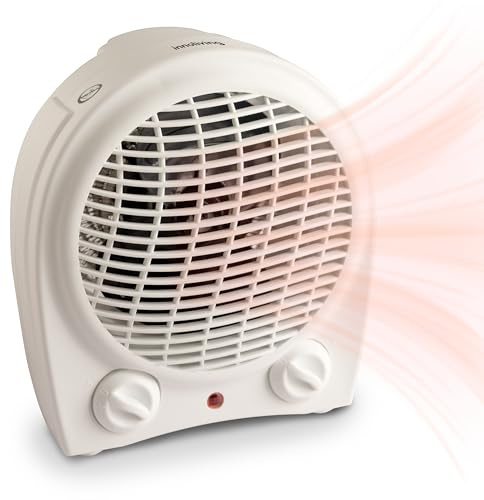 Innoliving Termoventilatore Stufetta 2000W, 2 Livelli di Potenza, Termostato Regolabile, Funzione Ventilazione, Protezione contro il Surriscaldamento, Compatto e Silenzioso (Nuovo Modello INN-580NEW)