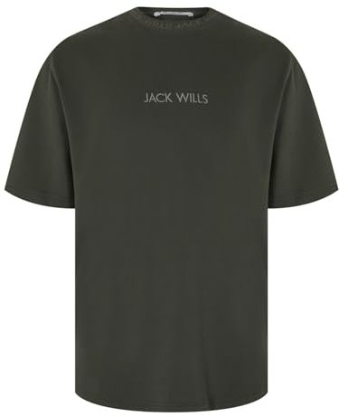 Jack Wills Mens Jacquard T-Shirt Leaf M