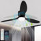 Lospitch Ventilatore da soffitto silenzioso con luce φ132 cm 40 W telecomando ventilatore da soffitto con illuminazione LED fan luce 3 ali, timer, 6 velocità estate funzionamento invernale per interni