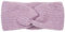 styleBREAKER Damen Strick Stirnband mit Twist Knoten und Rippenmuster einfarbig, warmes Winter Haarband, Headband 04026072, Farbe:Flieder meliert