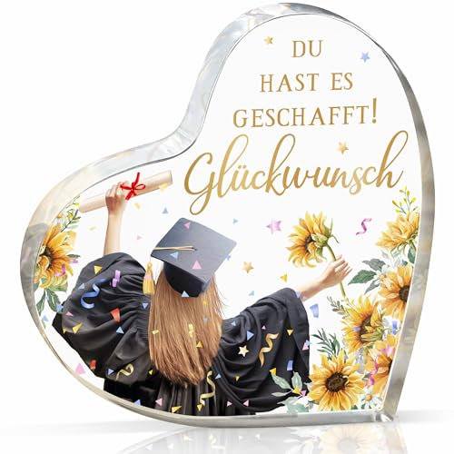 Geschenk zur bestandenen Prüfung, Bachelor Abschlussgeschenk, Acryl Briefbeschwerer, Schulabschluss Glückwunschgeschenk, motivationsgeschenke, Abitur 2025, Friendship Graduation