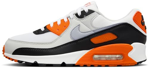 NIKE DH8010-108 Air Max 90 Donna, White/Wolf Grey-Photon Dust-Black EU 37.5
