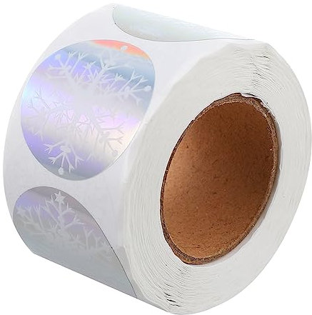 KONTONTY 1rolle Weihnachtliche Selbstklebende Aufkleber Für Dekoration Geschenkverpackung Design Für -projekte Weihnachtszeit