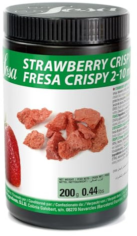 SOSA Crispy Fresa 2-10mm - Crispies de fresa liofilizados - Bote 200grs - Uso alimentario