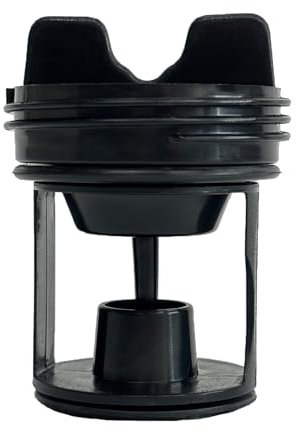 PARTSEE Flusensieb Flusensiebeinsatz für Gorenje 279538 249808 Siebeinsatz 79x59mm Kunststoff schwarz für Waschmaschine