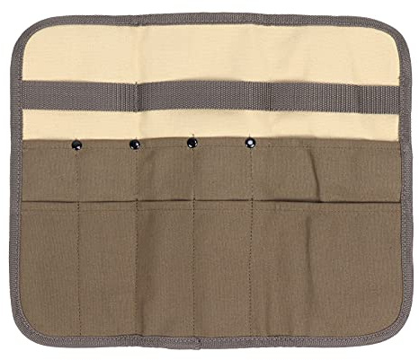 dvegGEE Packing cubes,Knife Roll Bag, Portable Knife Display Case Folding Lightweight Canvas Knife Storage Case Chef Knife Bag Multi Compartment Silverware Knife for Outdoor Picnic Camping