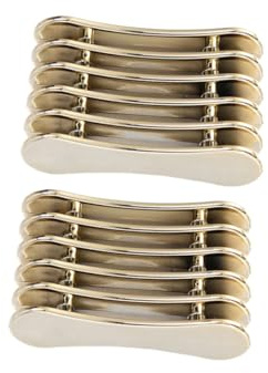 Homoyoyo 2 Stück Nagelstifthalter Gold Fach Halter für Nagelbürsten und Uv Gel Pinsel Kompakt Tragbar und Ordentlicher Ständer für Nail Art Werkzeuge
