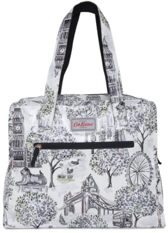 Cath Kidston Mono Oilcloth London Toile Large Pandora Tote Bag Handbag