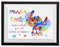 Uhomate Lilo and Stitch Ohana Means Family Home Leinwanddruck, inspirierende Zitate, Wanddekoration, Wohnzimmer, Schlafzimmer, Badezimmer, C002 (11 x 14)