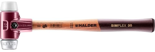 SIMPLEX-Schonhammer, Superplastik/Weichmetall; mit Tempergussgehäuse und hochwertigem Holzstiel | D=30 mm | 3079.030