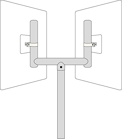 MORAVIA Gabelaufsatz für Verkehrsspiegel 400 x 600 mm