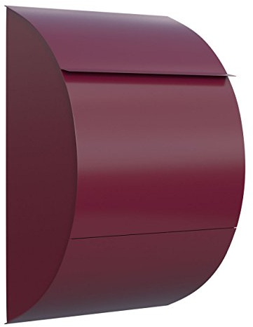 Briefkasten, Design Wandbriefkasten Jumbo Rot - Bravios
