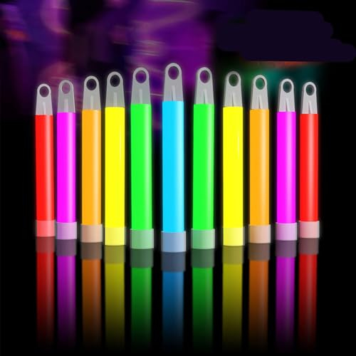 Glow Fever 100 ct 10,2 cm Leuchtstäbe für Kinderpartys, Geburtstagsgeschenke, Spielpreise oder Leckereien, Sortiert