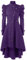 Beebeauty Abito da donna retrò gotico, Lungo cappotto Giacca a vento Era Vitoria (Large, viola)