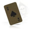 M-Tac Tactical Moral Patch für militärische Ausrüstung - Pik Ace of Spades Patch Death Card - Army Patches für Kleidung, Jacken, Rucksäcke, Hüte - Combat Hook and Loop Patches (Ranger Green/Black)
