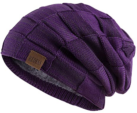 REDESS Beanie Mütze für Herren und Damen Winter Warme Mützen Stricken Slouchy Thick Skull Cap