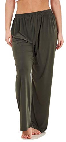 Apparel Ladies Women Trouser Elasticated Wide Leg High Waist ITY Regular Pants Black Red