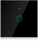 Interruptor Táctil WiFi, Panel de Interruptor de Pared Inalámbrico Inteligente con Control Remoto App, Soporte para Control de Voz, Compatible con Alexa(Negro)